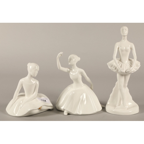 244 - Three Royal Doulton Images figures of ballerinas.