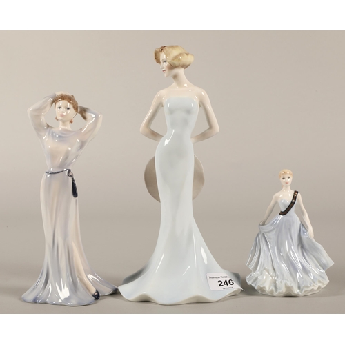 246 - Three Coalport figures to include Royal Caledonian Ball