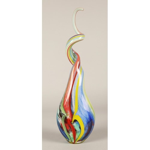 277 - Murano style art glass twist sculpture, 46cm high