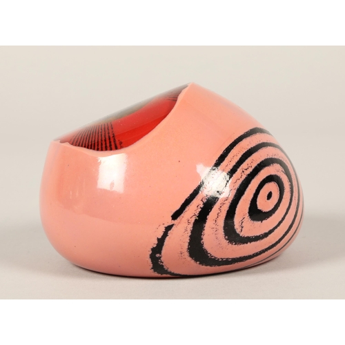 28 - Caithness mesmerise paperweight in pinks and reds