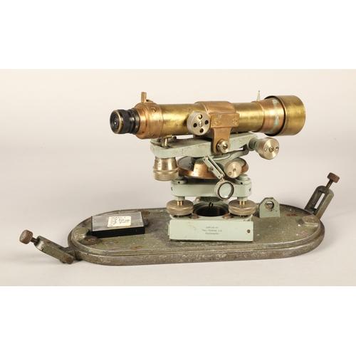 291 - A.H. Hall & Bros London brass theodolite, serial no. 58413