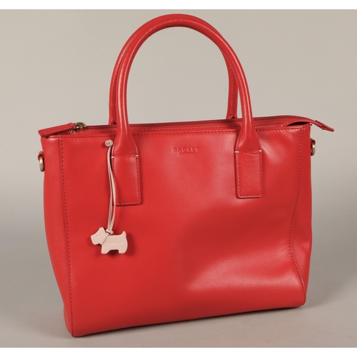 297 - Radley red leather handbag 