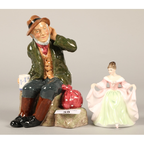 39 - Two Royal Doulton figures Owd William HN2042 and Sara HN3219 (2)