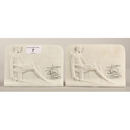 7 - Two Lladro Collectors Society ceramic plaques