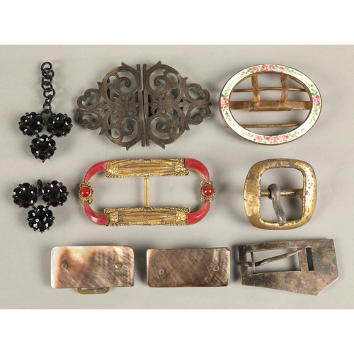 70 - Collection of antique buckles to include silver, gem set, etc