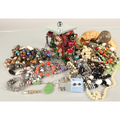 80 - Large assortment of beaded costume jewellery