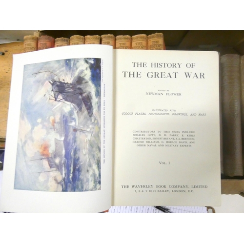 266 - History of the Great War set of books and Crowned Masterpieces of Eloquence.