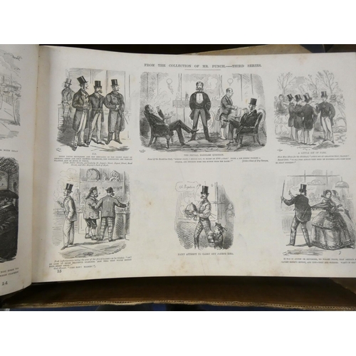 283 - Large box of early Punch folios by John Leech.