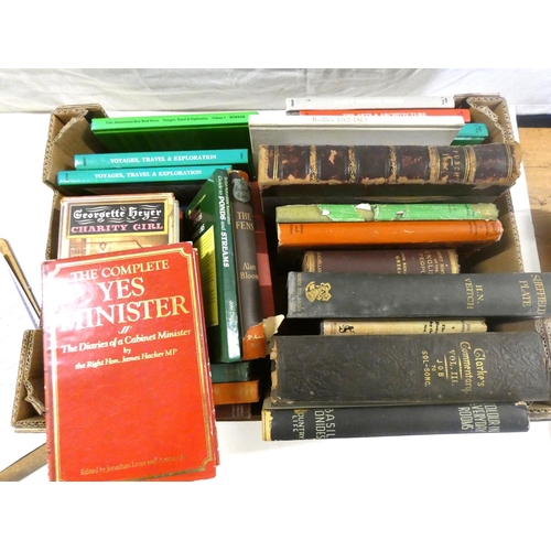 285 - Large box of various reference books etc.