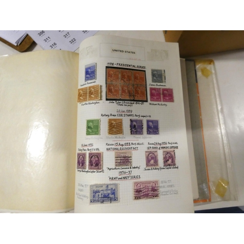 286 - Large vintage stamp album to include USA, Commonwealth etc.