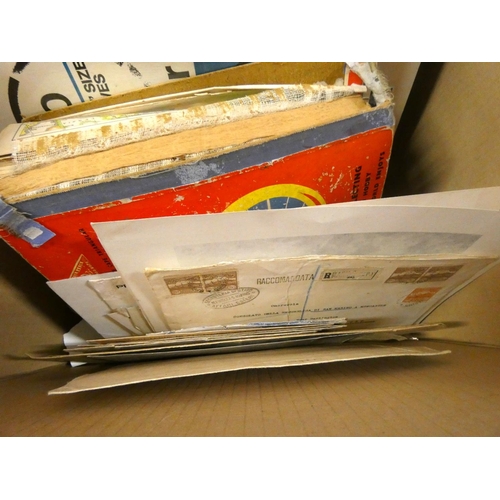 288 - Large box of stamps and ephemera.