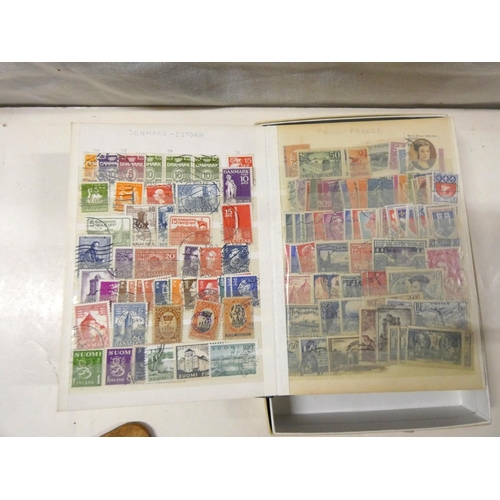 289 - Two small stock albums of world stamps.