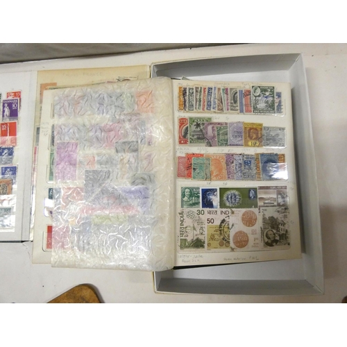 289 - Two small stock albums of world stamps.