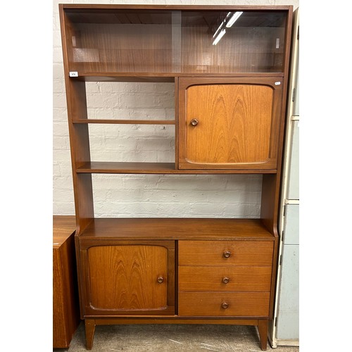 579 - Mid-century teak 'Stateroom' room divider by Stonehill, H 181, W 107cm, D 30cm