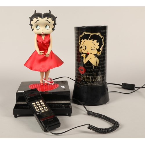 485 - Betty Boop love is in the air telephone and a lamp.