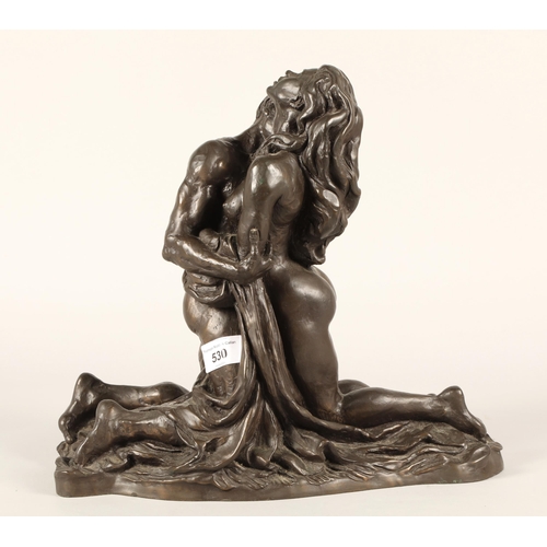 530 - Ronald Cameron, Poetry of Love figure by Heredities ltd, limited edition 917/5000, with certificate