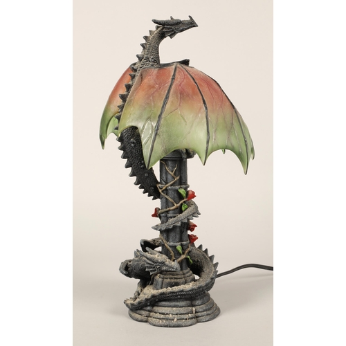 550 - Table lamp in form of dragon 