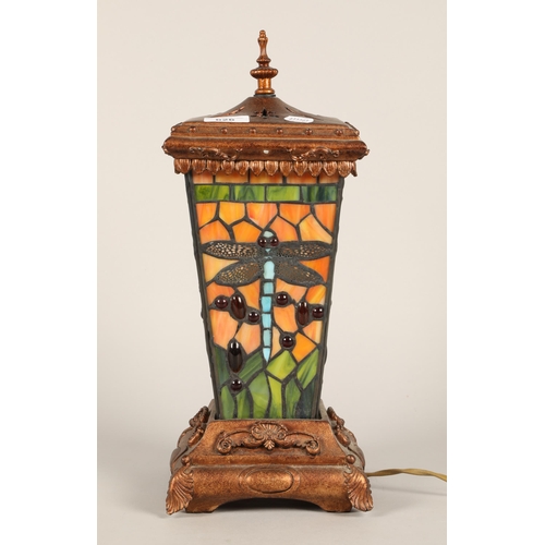 626 - Ornate Tiffany-style table lamp