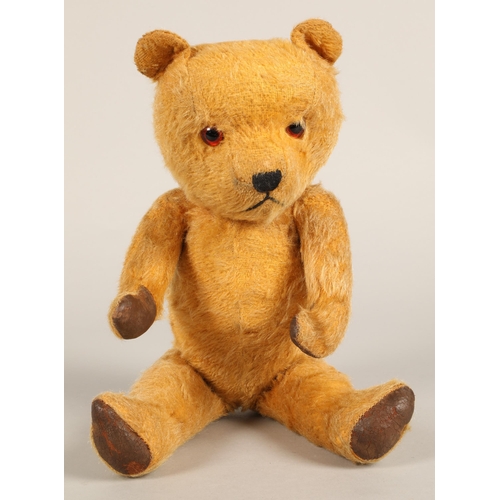 684 - Vintage teddy bear, articulated with straw filling