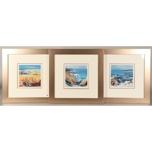 669 - Three seascape prints