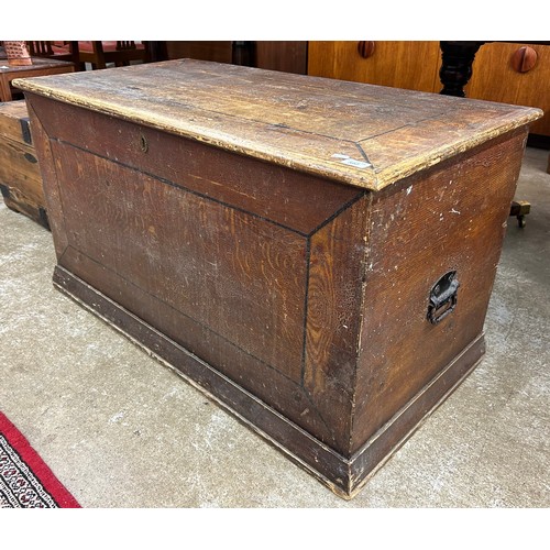 597 - Large pine blanket chest