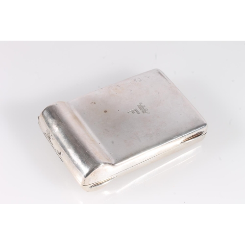 64 - Antique Edwardian silver pipe filler case with crowned F monogram, by S W Smith & Co., London 19... 