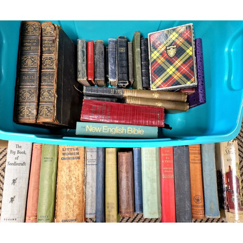 368 - Collection of books to include Little Women, Jo's Boys, Pollyanna, quantity of bibles, etc.