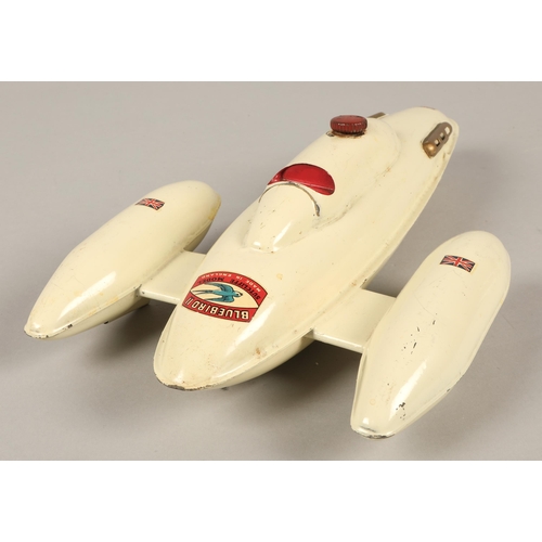 257 - Vintage tin toy, Bluebird II Sutcliffe Model 