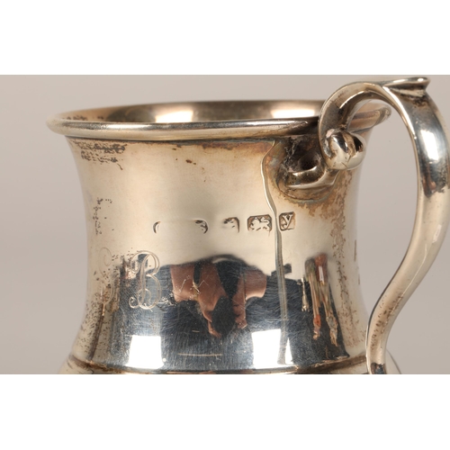 202 - Silver tankard, Birmingham 1923, 8cm h, 90g