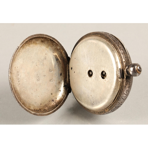 93 - Two ladies pocket watches in 935 silver