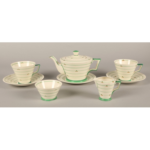 16 - Corona ware art deco tea set for two, 8 pcs.