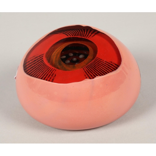 28 - Caithness mesmerise paperweight in pinks and reds