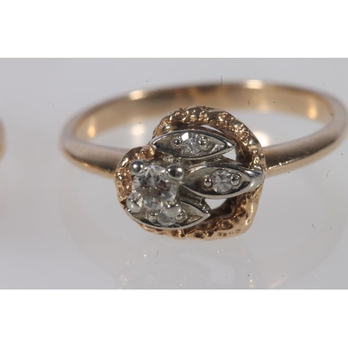 150 - Unmarked yellow gold diamond solitaire ring, the diamond approximately 0.25cts, ring size M, 2.5g, a... 