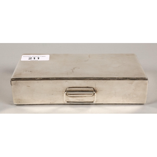 211 - Silver plated fold-out box