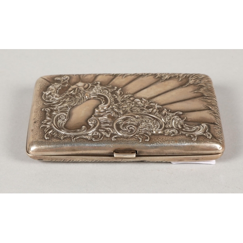 212 - 800 silver cigarette case, 54.7g