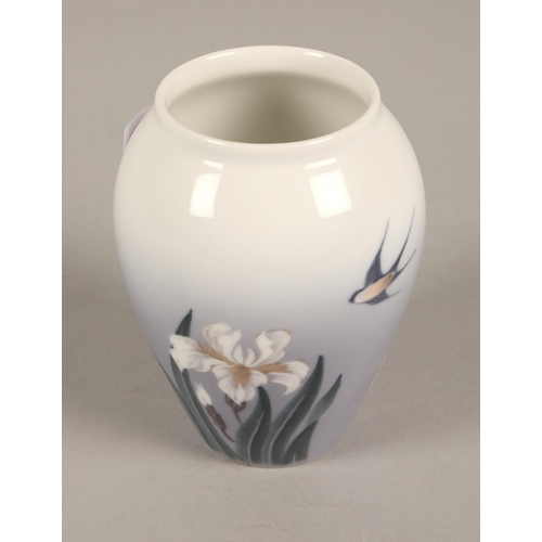 237 - Royal Copenhagen Denmark swallow vase 12cm h