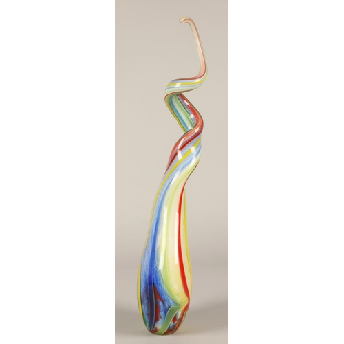 277 - Murano style art glass twist sculpture, 46cm high