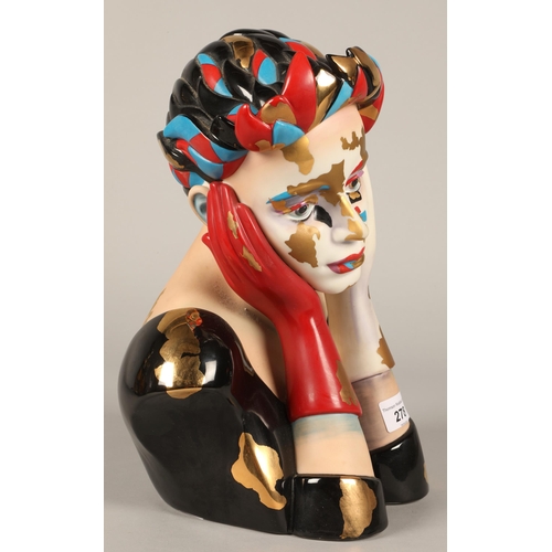 278 - Claudia Schwarz for Goebel, 'Schönheit', porcelain bust, limited edition no. 779/1000, 33cm h