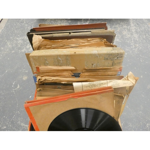 395 - Large box of 78 records, mainly classical.