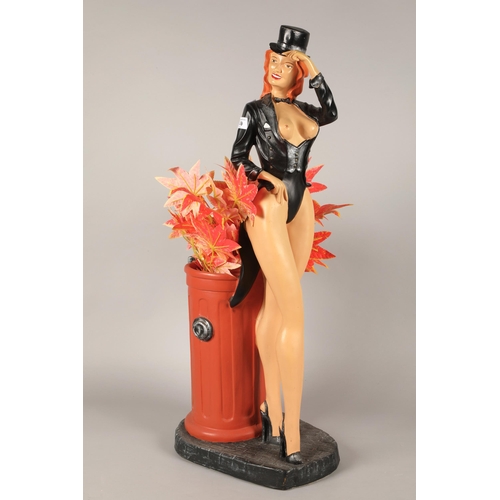 509 - Umbrella stand in the form of a lady, 88cm high