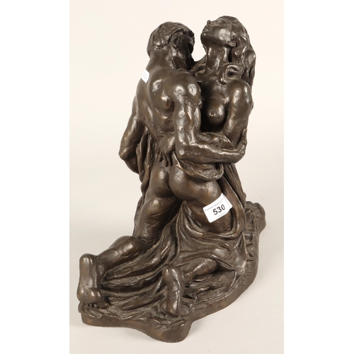 530 - Ronald Cameron, Poetry of Love figure by Heredities ltd, limited edition 917/5000, with certificate