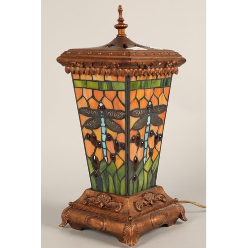 626 - Ornate Tiffany-style table lamp