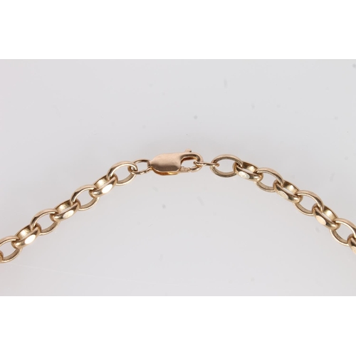 233 - 9ct gold cable link chain necklace, 38.2g.