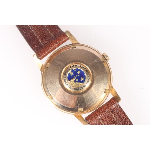 263 - Longines Conquest Automatic 18ct gold gent's wristwatch, outer minute track dial with gilt baton fiv... 