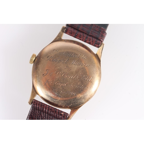 276 - Gent's 9ct gold case Longines wristwatch having 17 jewel movement, 280 calibre, numbered 12862934.