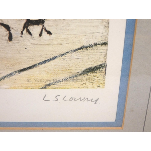 323 - Laurence Stephen Lowry (1887 - 1976)Ferry Boats.Colour proof.Pencil signed lower right. Blind stamp ... 