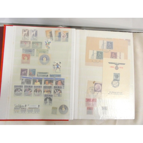 412 - Various /world stamp albums to include German, British, New Zealand etc.