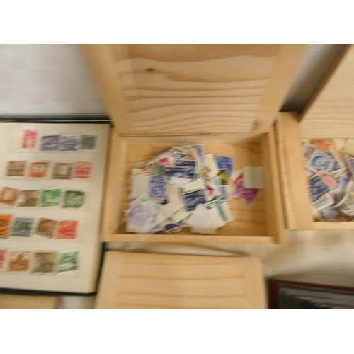 414 - Large box of First Day Covers and loose world stamps.