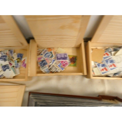 414 - Large box of First Day Covers and loose world stamps.