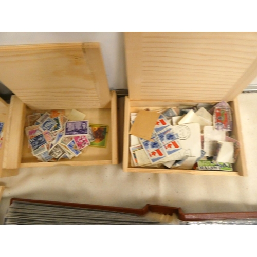 414 - Large box of First Day Covers and loose world stamps.